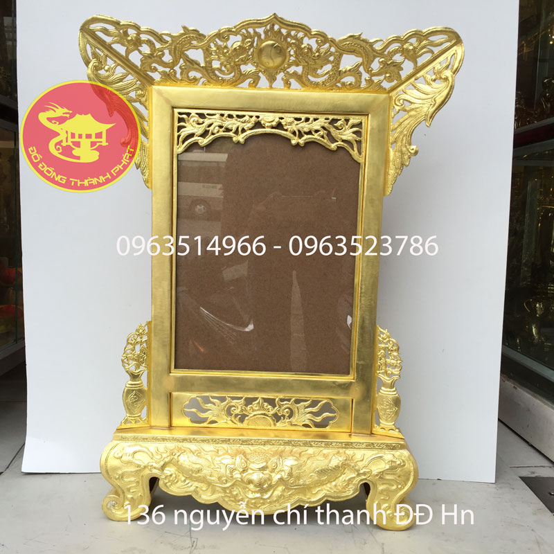 Khung Ảnh Thờ Bằng Đồng Thờ Cúng Gia Tiên Đồng Dát 8 Dem Thủ Công Khung Ảnh Thờ Bằng Đồng Thờ Cúng Gia Tiên Đồng Dát 8 Dem Thủ Công