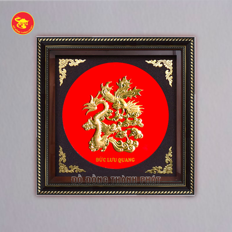 Tranh chữ Đức bằng đồng hóa rồng Tranh chữ Đức bằng đồng hóa rồng
