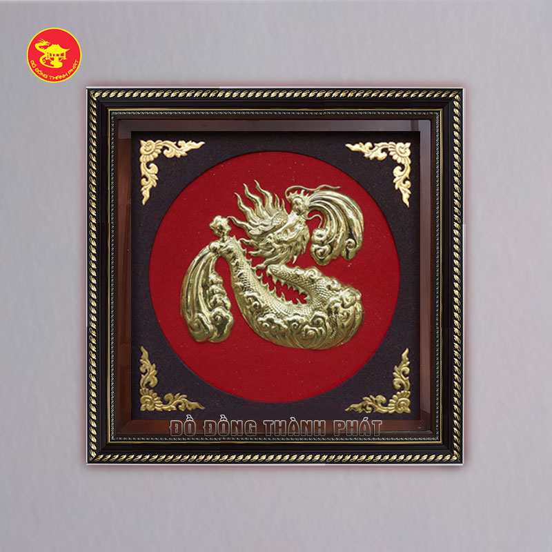Tranh chữ tâm hóa rồng bằng đồng Tranh chữ tâm hóa rồng bằng đồng