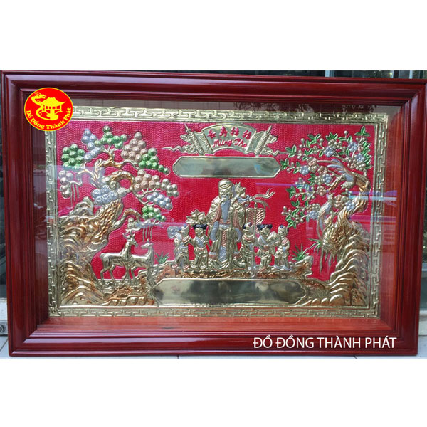 Tranh Mừng Thọ Cụ Ông Bằng Đồng| Địa Chỉ Bán Tranh Đồng Tại Hà Nội