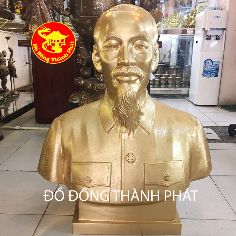 TƯỢNG BÁN THÂN BÁC HỒ CAO 1,08 M NẶNG 120 KG, ĐỒNG ĐỎ NGUYÊN CHẤT | ĐỊA CHỈ BÁN TƯỢNG BÁC HỒ BÁN THÂN ĐẸP