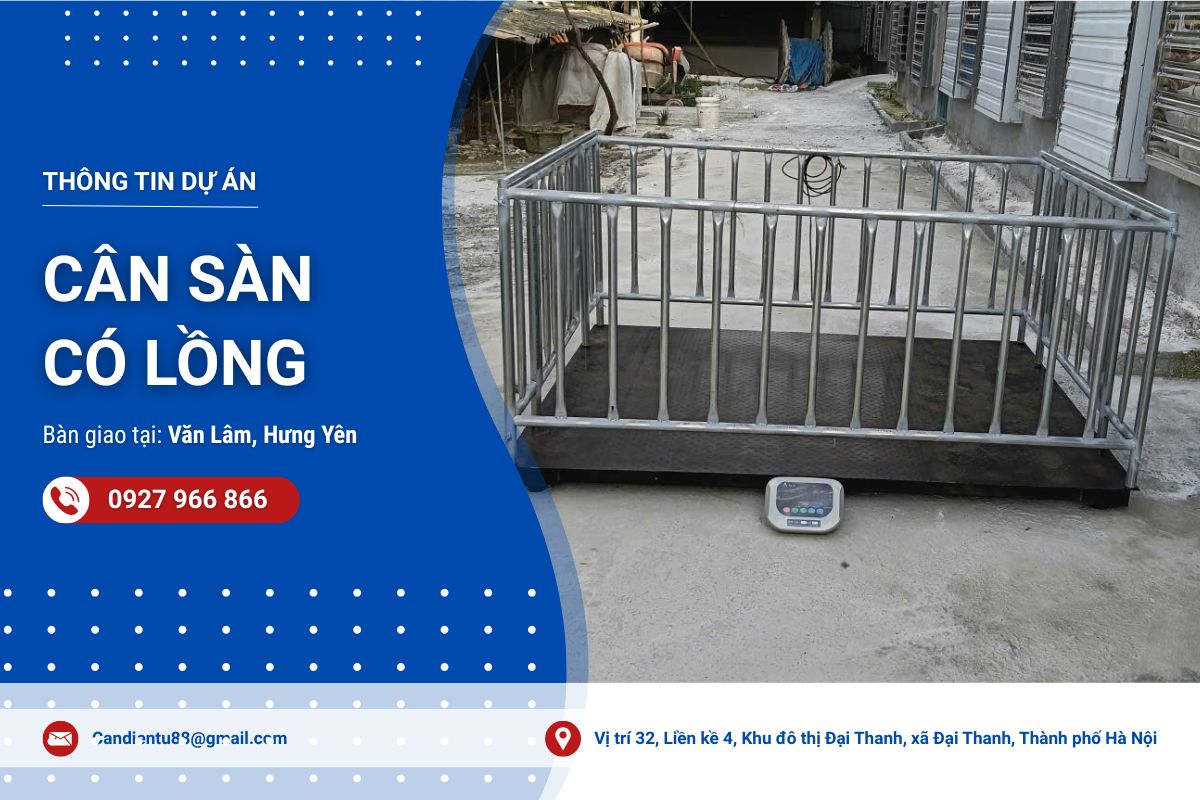 Cân sàn có lồng giao tại Văn Lâm, Hưng Yên