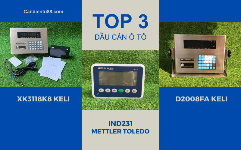 Top 3 đầu cân ô tô được dùng phổ biến hiện nay