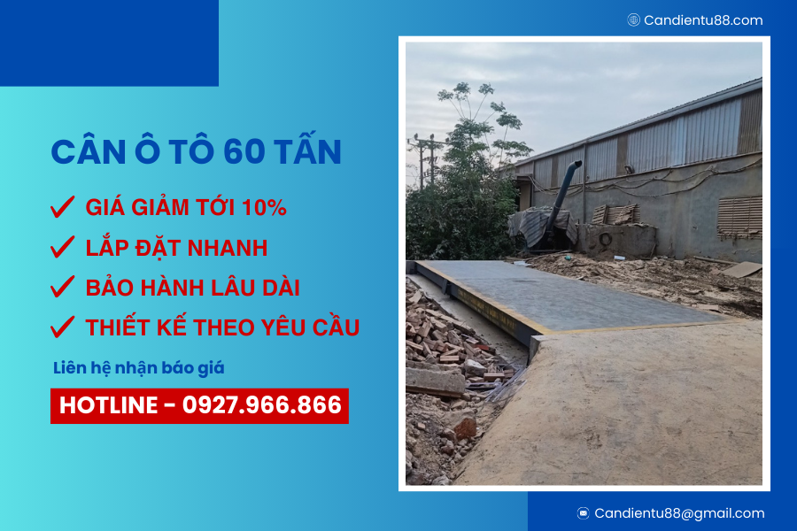 Cân ô tô điện tử 60 tấn