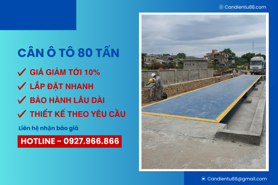 Cân ô tô điện tử 80 tấn