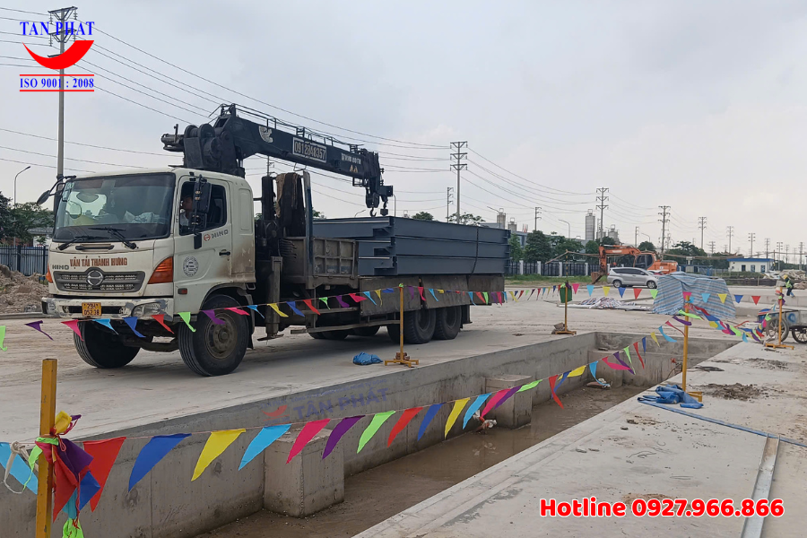 Dự án lắp đặt trạm cân ô tô điện tử 80 tấn tại Bắc Giang 