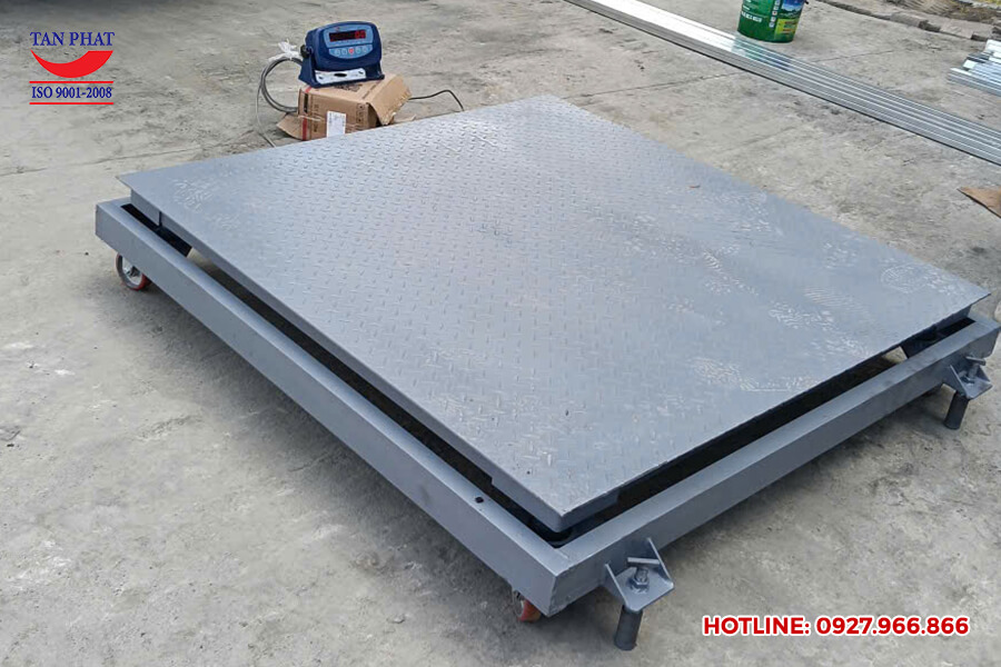 Hình ảnh thực tế sản phẩm cân sàn điện tử di dộng