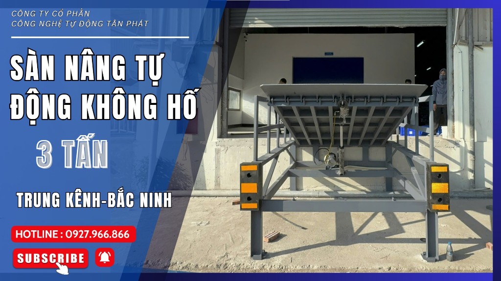 Lắp đặt sàn nâng 3 tấn không hố tại Trung Kênh, Bắc Ninh
