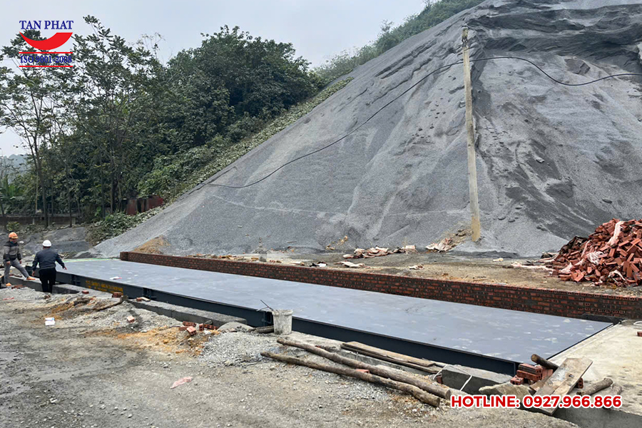 Lắp đặt trạm cân 150 tấn tại Phong Hải, Lào Cai