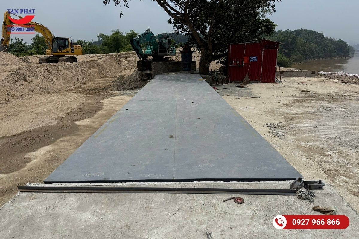Dự án di chuyển cân ô tô 16x3m tại Yên Bái