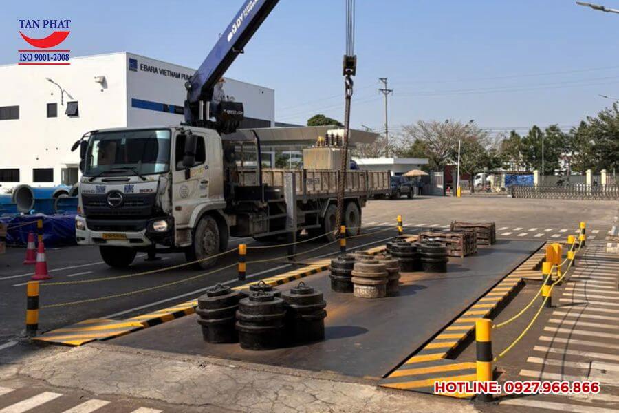 Kiểm định cân ô tô 40 tấn tại Hải Phòng