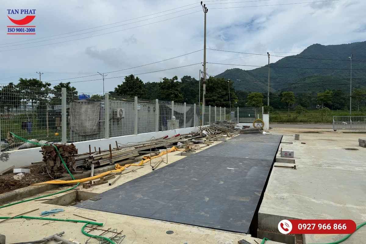 Lắp đặt cân ô tô điện tử 100 tấn tại Thịnh Minh, Phú Thọ
