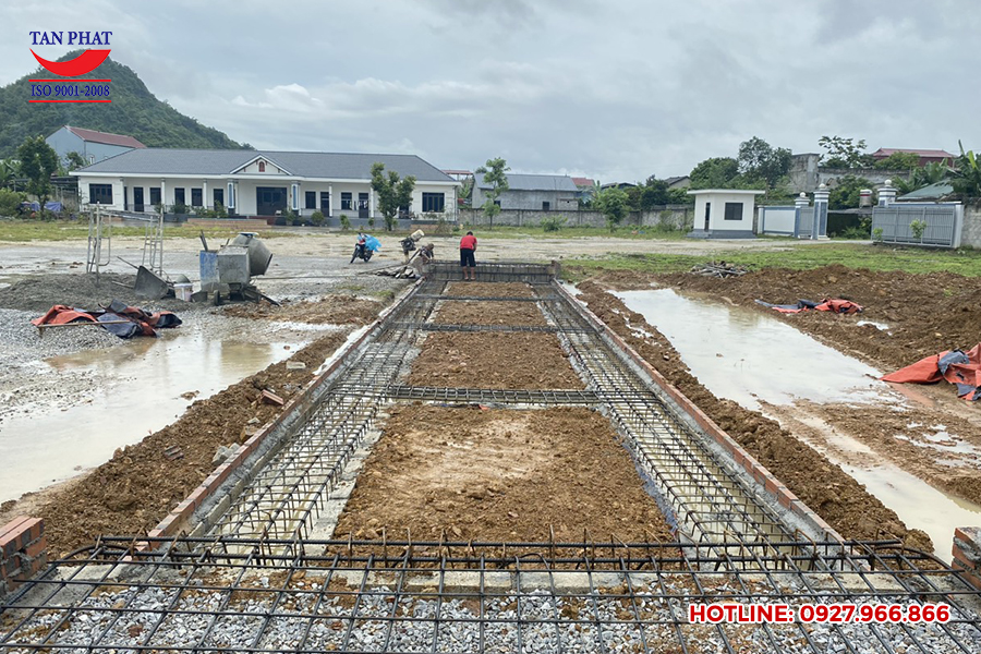 Móng trạm cân 150 tấn tại Cao Bằng