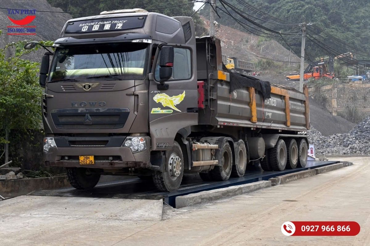 Hiệu chuẩn cân ô tô 80 tấn 18x3m Phú Thọ
