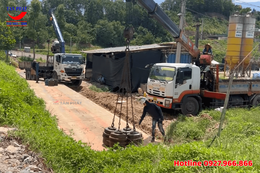 Kiểm định cân ô tô điện tử 100 tấn tại Ngọc Lặng, Thanh Hóa 