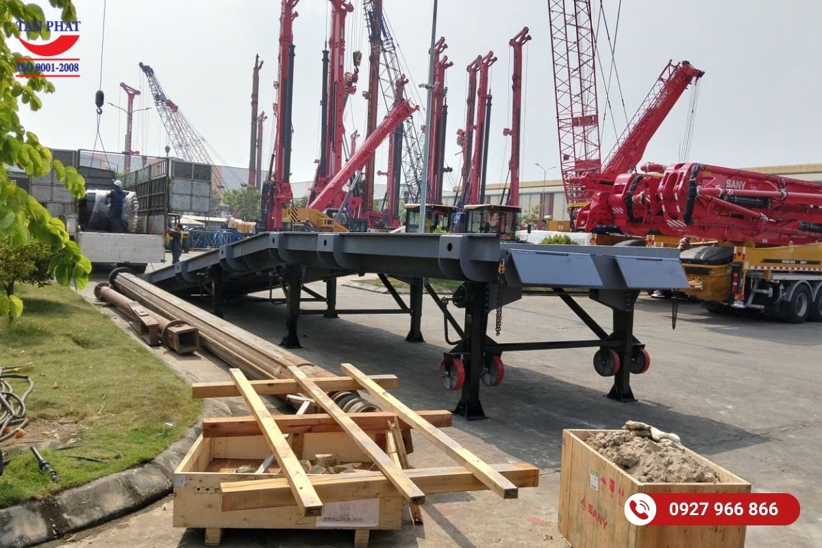 Sản xuất và lắp đặt cầu dẫn xe nâng 20 tấn tại Phú Thọ
