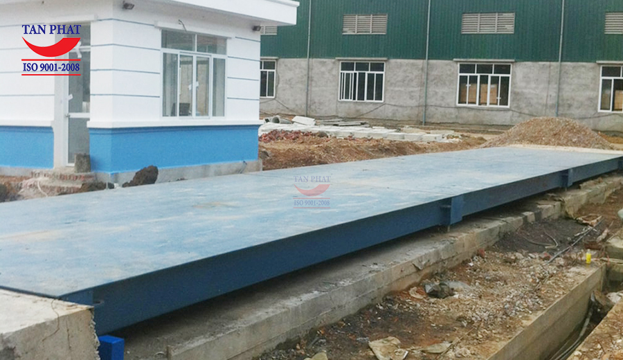 Cân 100 tấn - Kiểu nổi - 1x3m - Thiết bị Keli - Lắp đặt tại Gia Lâm, Hà Nội
