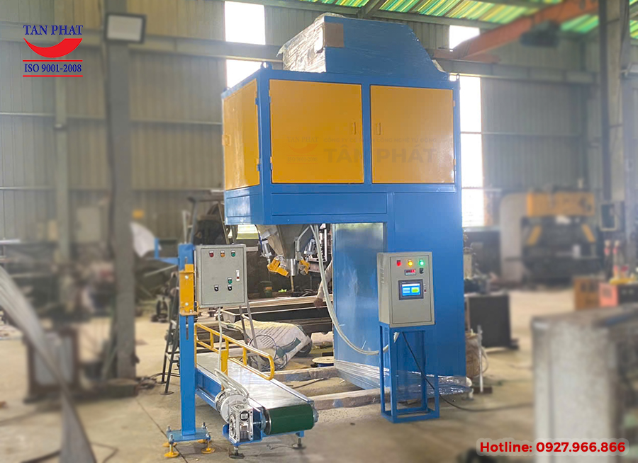 Hệ thống cân đóng bao vữa khô do CTCP Công nghệ Tự động Tân Phát cung cấp.