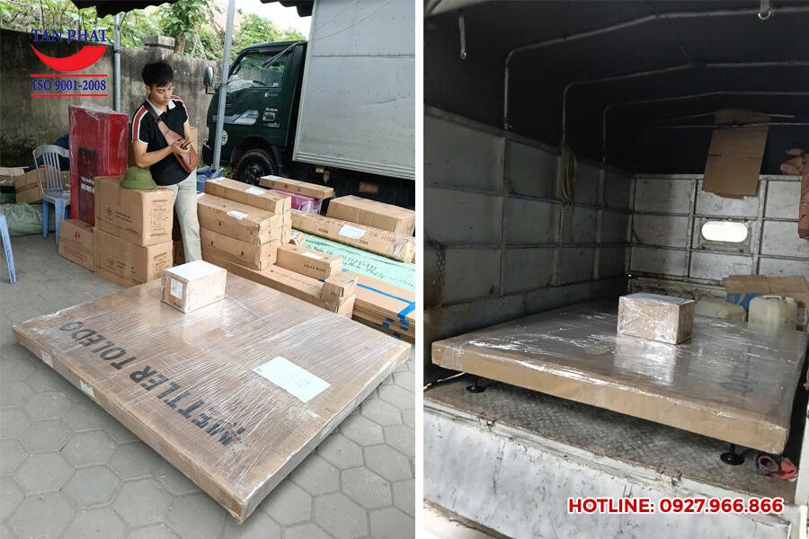Bàn giao cân sàn điện tử 3 tấn nhập khẩu chính hãng Mettler Toledo