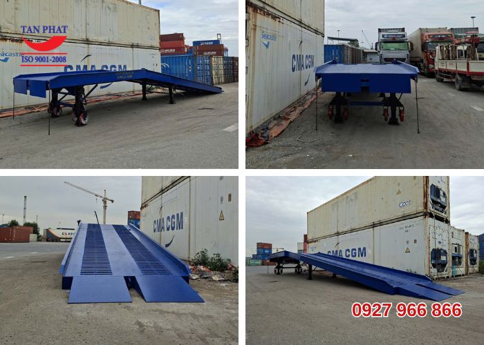 Cầu dẫn lên container dài 13m chịu tải trọng 10 tấn