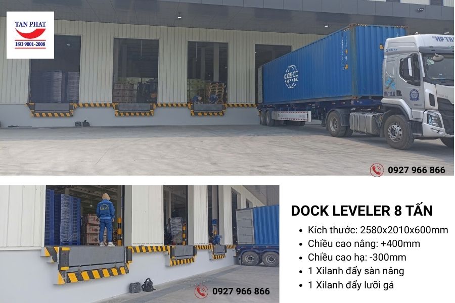 Bàn giao dock leveler 8 tấn tại Hưng Yên