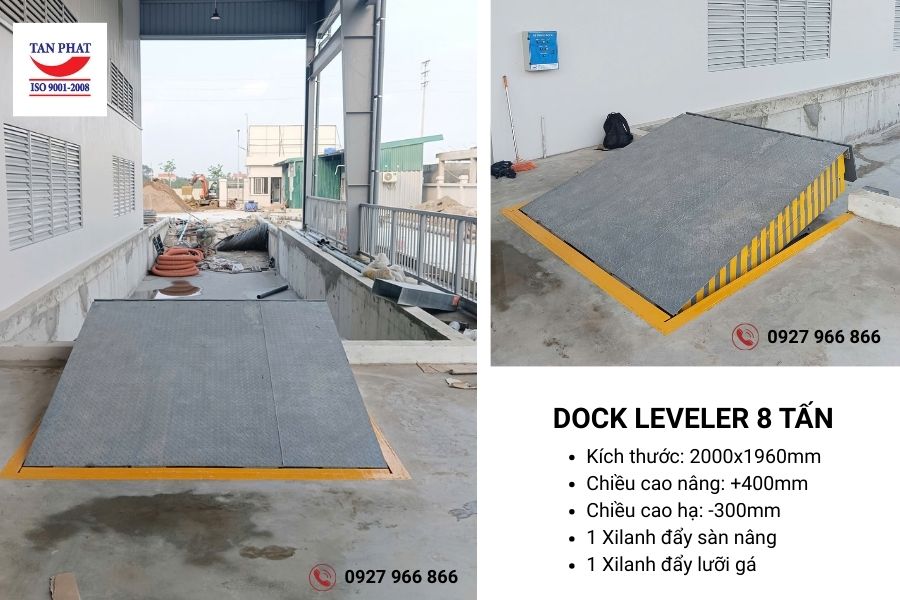 Bảng giá dock leveler 8 tấn 