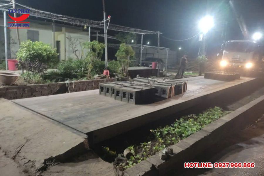 Kiểm định cân ô tô 120 tấn tại Bắc Giang