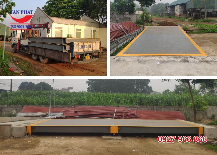 Lắp đặt trạm cân điện tử 60 tấn tại Thanh Hóa