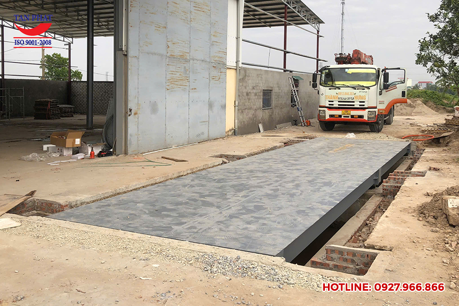 Trạm cân ô tô 60 tấn lắp đặt tại huyện Quỳnh Phụ tỉnh Thái Bình