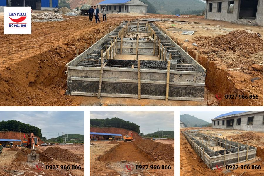 Hướng dẫn thi công móng trạm cân điện tử 150 tắn tại Thanh Hóa