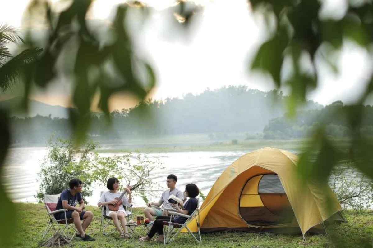 Cắm trại ở Đồng Mô
