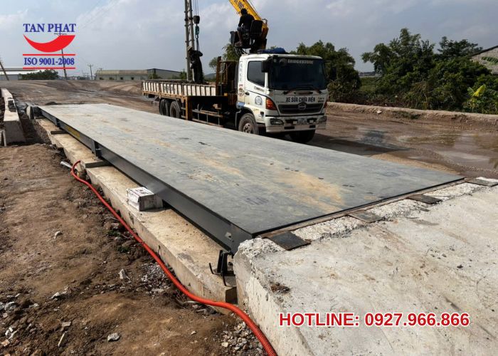Lắp đặt trạm cân 100 tấn tại Tiên Lữ, Hưng Yên