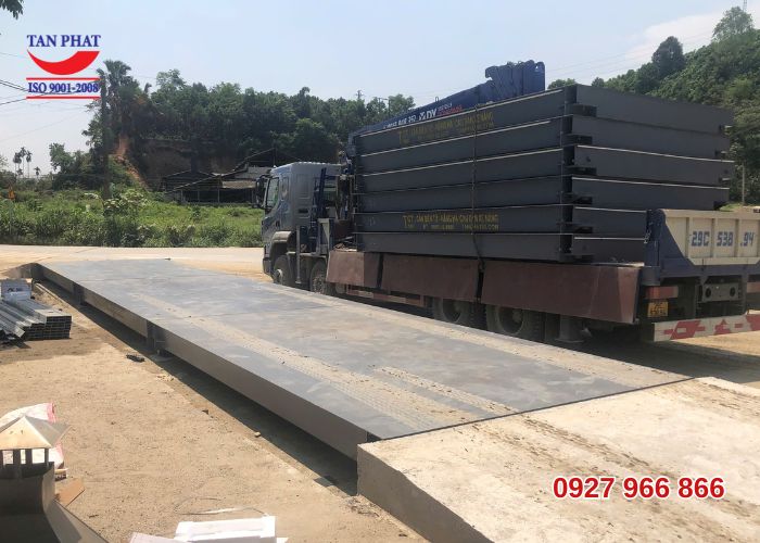 Cân số 1 của dự án lắp đặt trạm cân 100 tấn tại Lào Cai