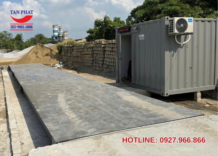 Trạm cân 120 tấn tại Hà Nội sau khi lắp đặt hoàn thiện