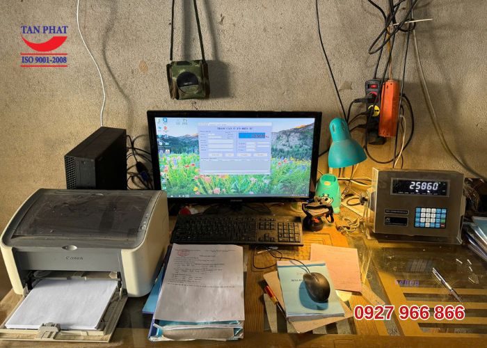 Lắp đặt trạm cân 120 tấn tại Lào Cai