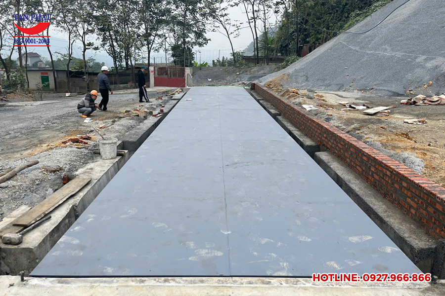 Cân điện tử 150 tấn lắp tại Lào Cai