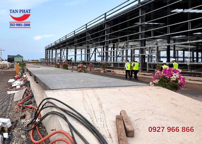 Lắp đặt trạm cân điện tử 80 tấn tại Hưng Yên