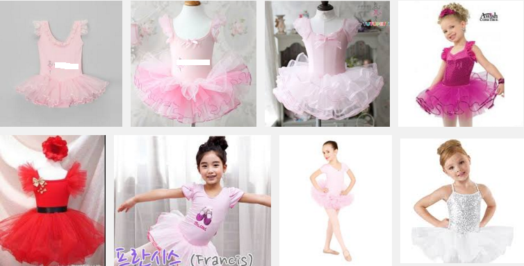 Chọn cho bé một bộ váy múa ballet đẹp xinh xắn