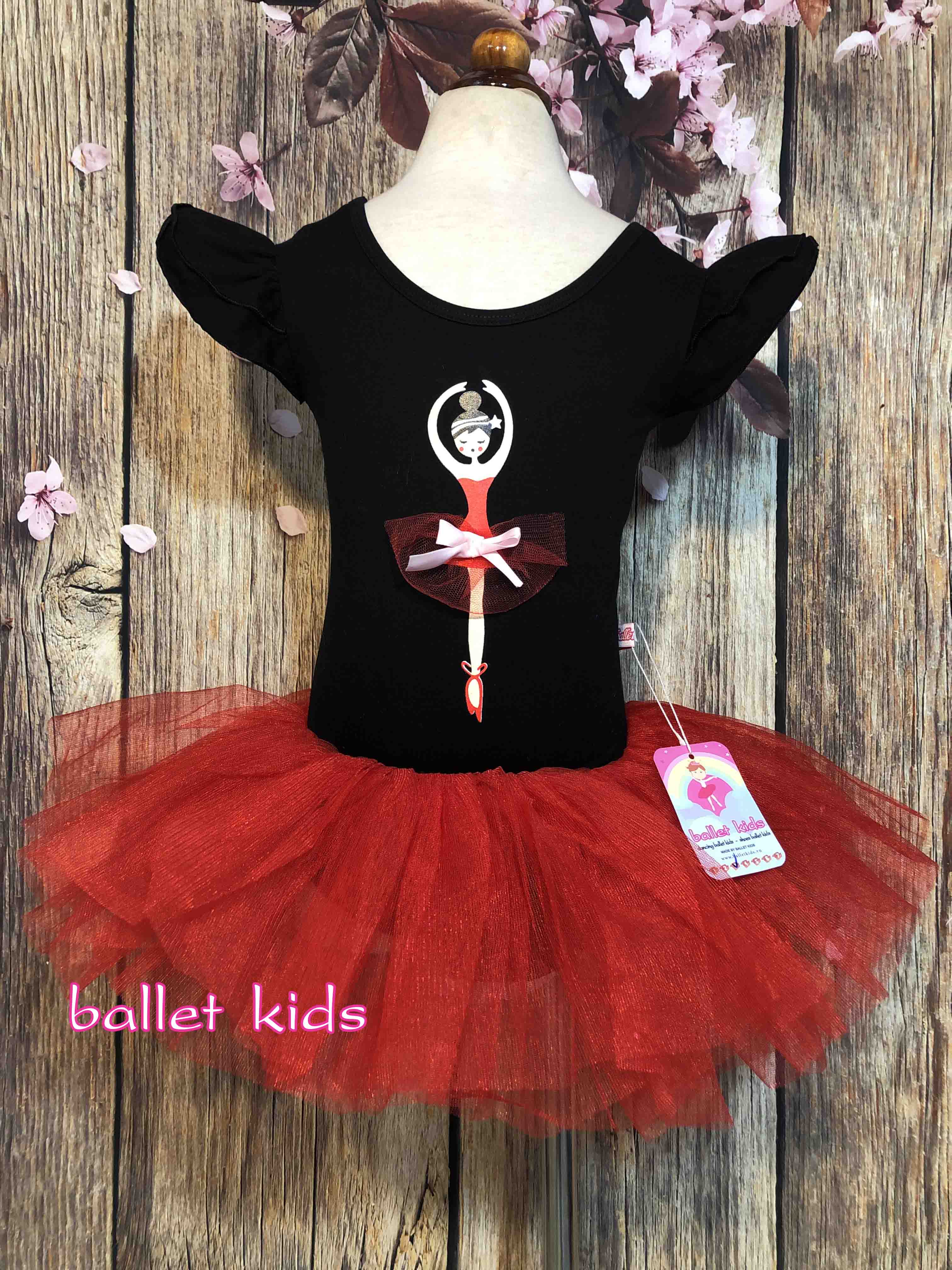 Đầm múa ballet bé gái Ginger World PD358 - Hồng