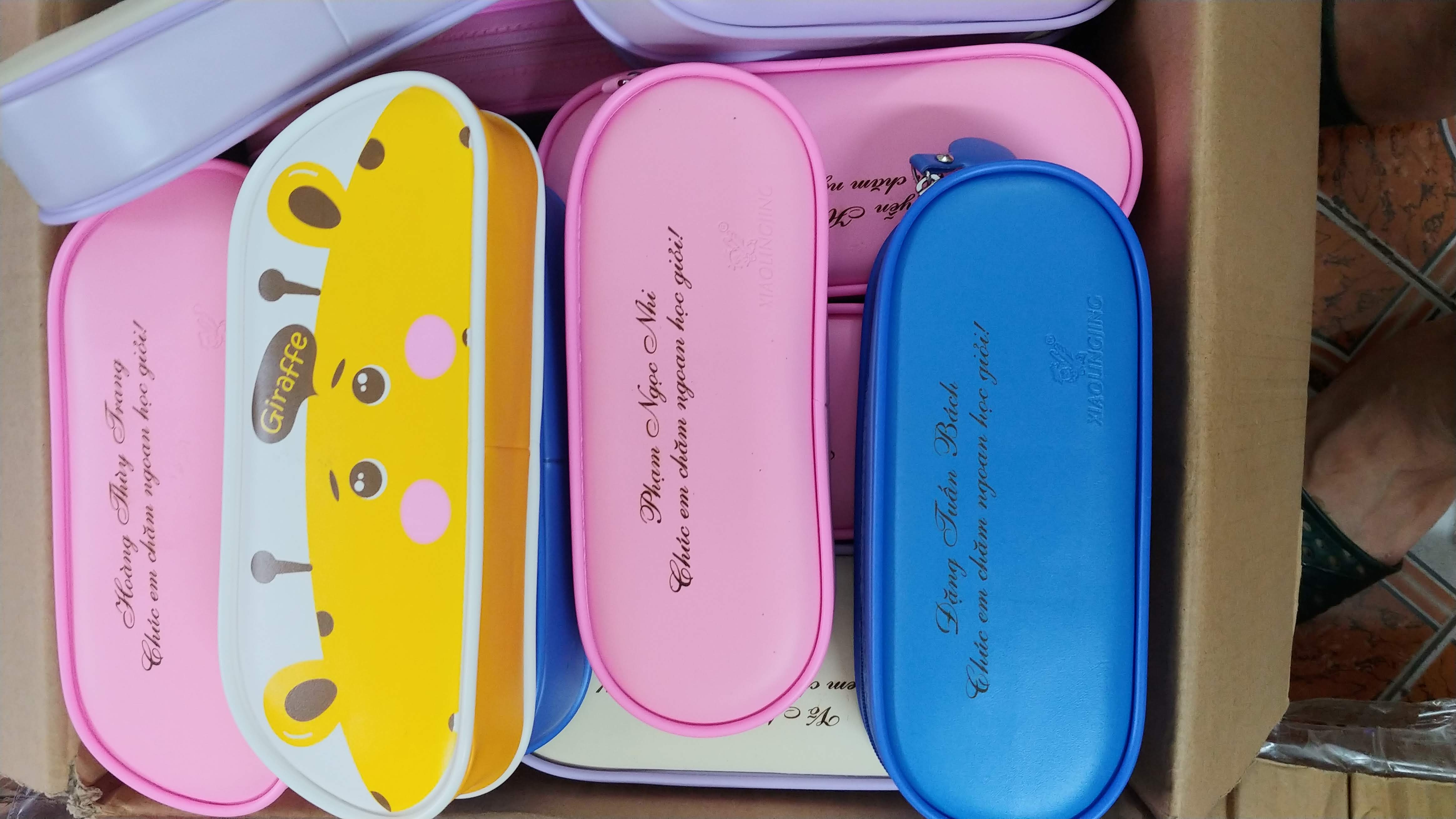 ví bút giả da cho học sinh tiểu học