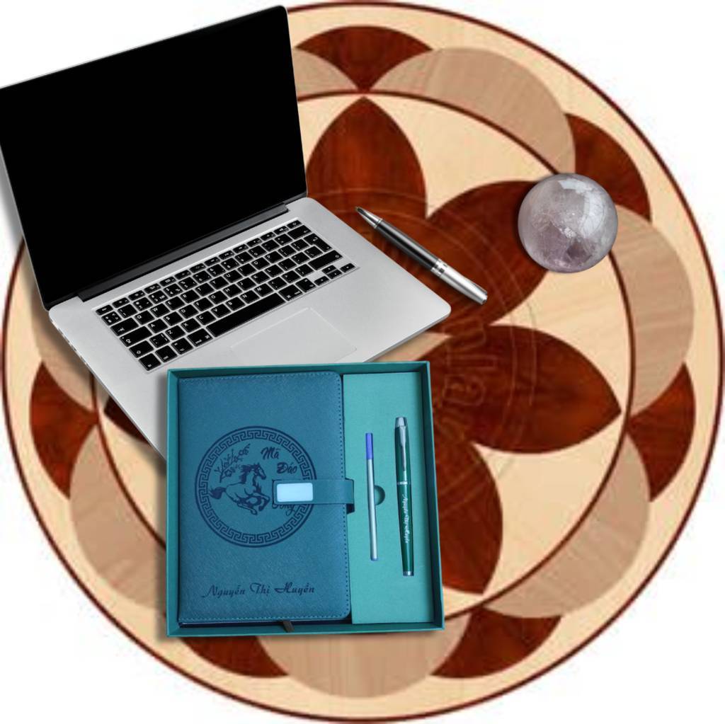 Sổ bìa da in khắc theo yêu cầu