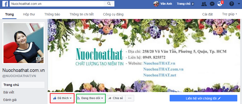 Fanpage chính thức của Nươc hoa thật