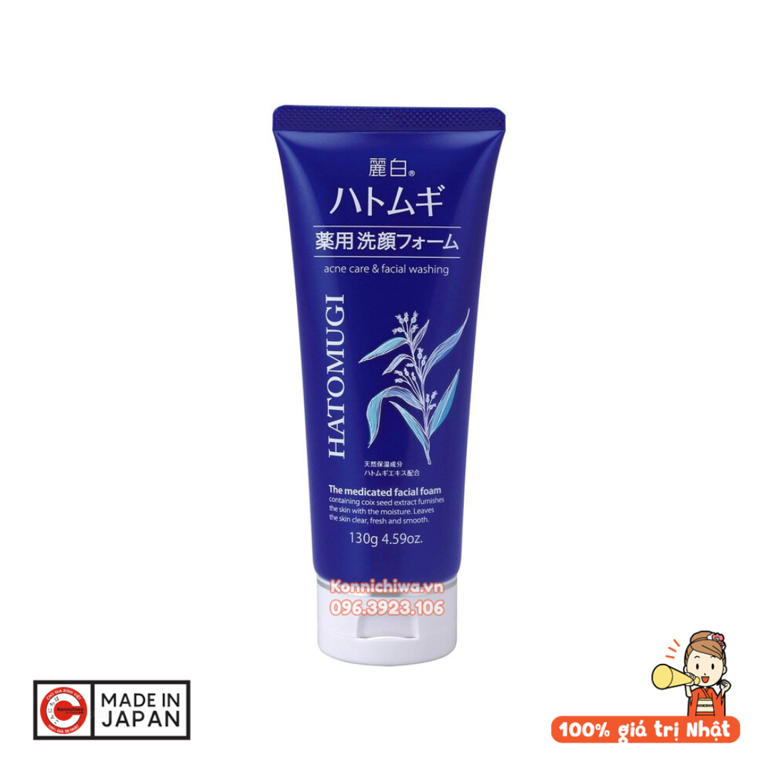 sua-rua-mat-y-di-hatomugi-tuyp-130g-ngua-mun-xanh-hang-noi-dia-nhat-ban-45135740