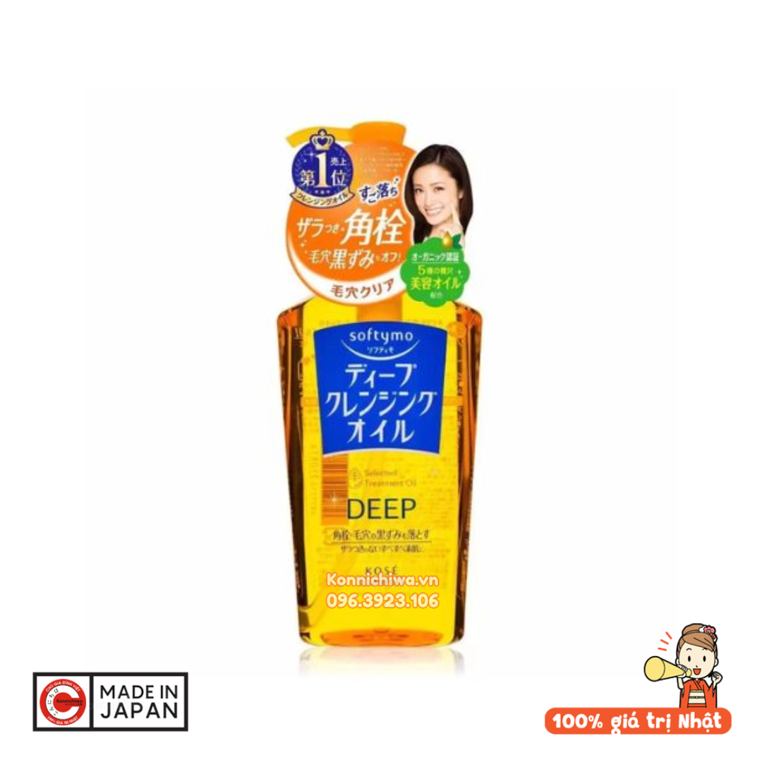 dau-tay-trang-kose-softymo-230ml-deep-vang-dam-hang-noi-dia-nhat-ban-49717103108