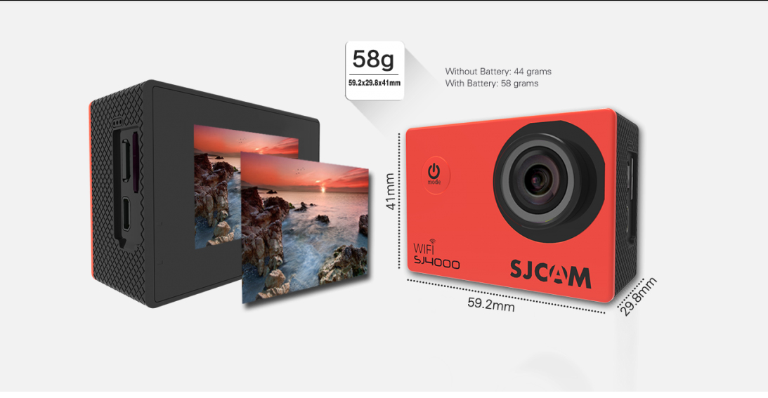 SJCAM SJ4000 Wifi 2.0 Action Camera