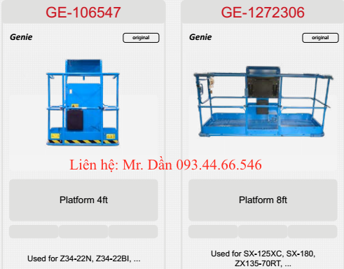 giỏ xe nâng người genie GE-106547, ge-1272306