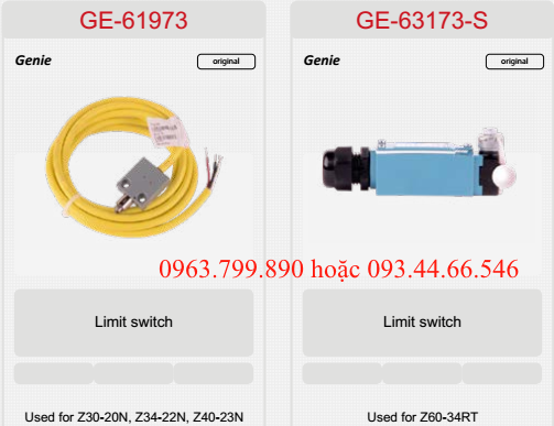 giới hạn hành trình xe nâng người genie ge-61973, ge-63173-s