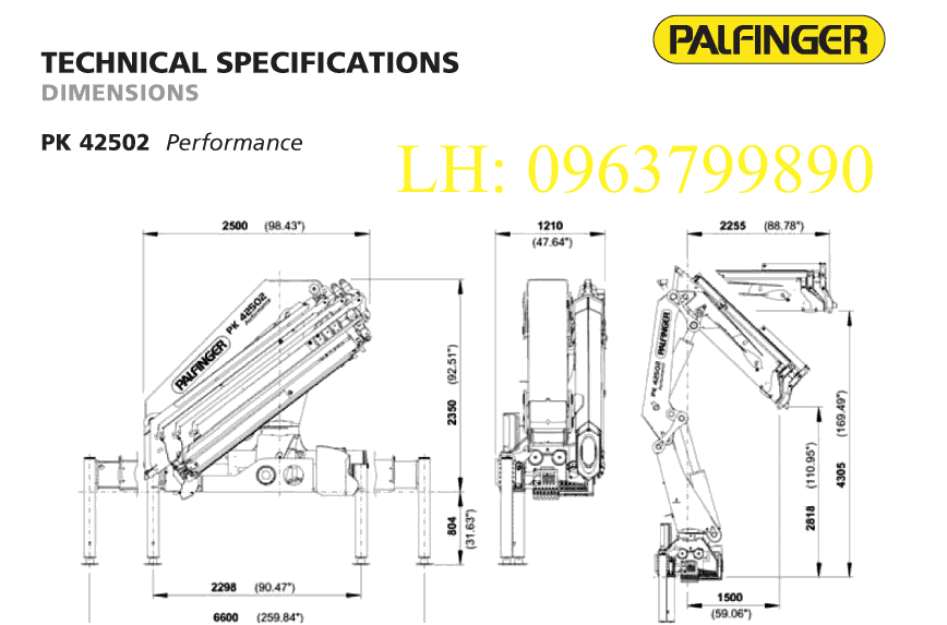 kích thước cẩu gập robot Palfinger PK42502