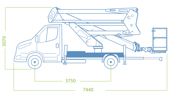 kích thước xe nâng người 20 sửa chữa điện