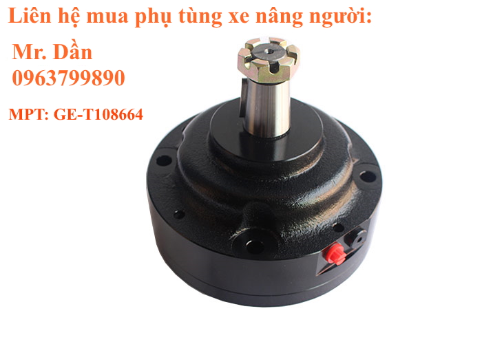 Phanh di chuyển xe nâng người cắt kéo genie GS4047